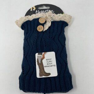 Chatties Womens Boot Cuffs Winter Short Knit Leg Warmers